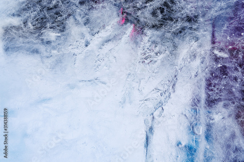 Ice background. The frozen texture of the water © Ольга Васильева