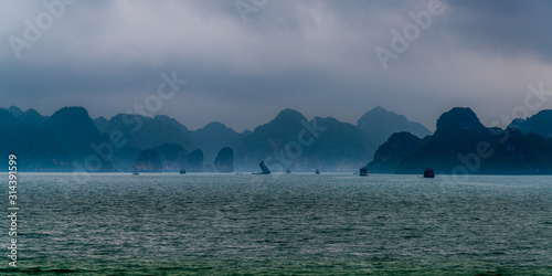 Natural scenery of Halong Bay, Vietnam