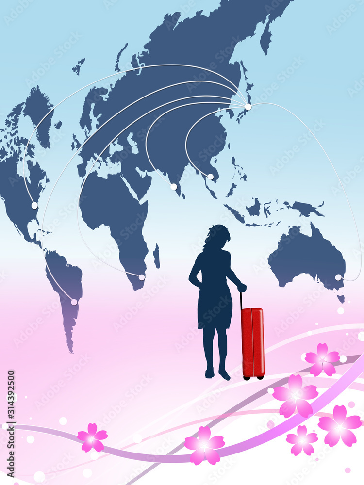 桜 花見 訪日観光 インバウンド ツーリスト 世界地図 女性 海外旅行 Stock イラスト Adobe Stock 桜 花見 訪日観光 インバウンド ツーリスト 世界地図 女性 海外旅行 Stock イラスト Adobe Stock