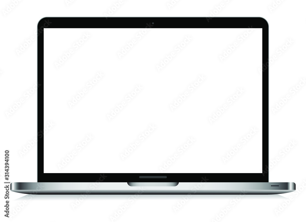 Laptop isolated vector. Gadget illustration vector. Modern computer, laptop, smartphone on a white background vector