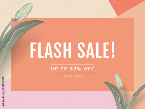 Minimalist flash sale banne...
