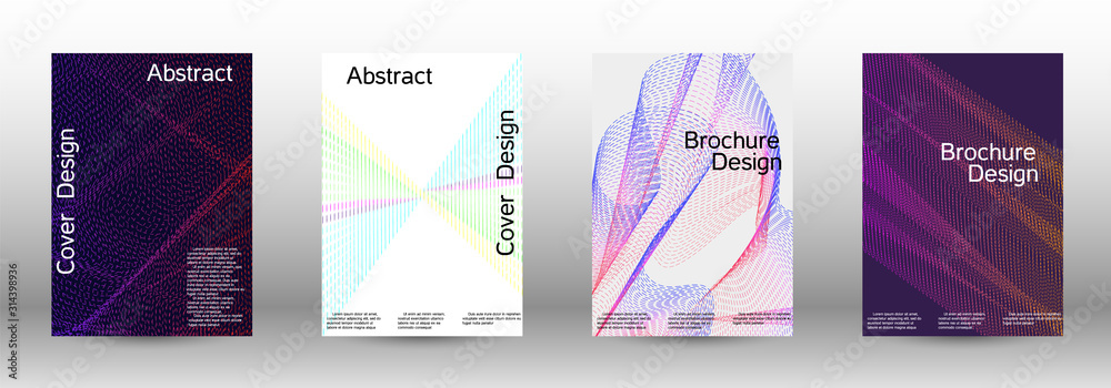 Cover design template set 