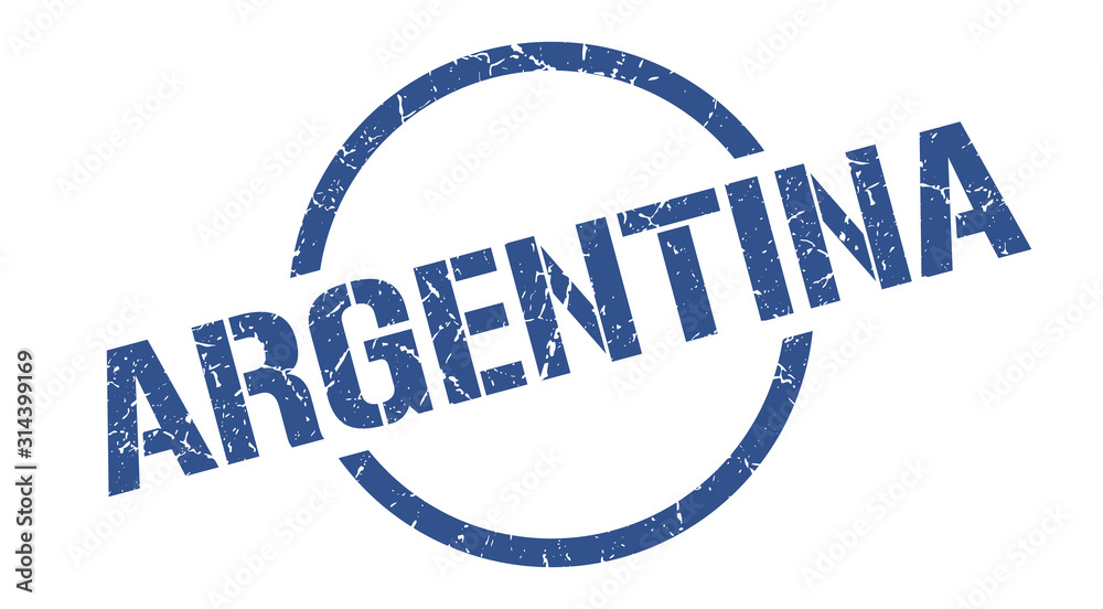 Argentina stamp. Argentina grunge round isolated sign Argentina stamp. Argentina grunge round isolated sign