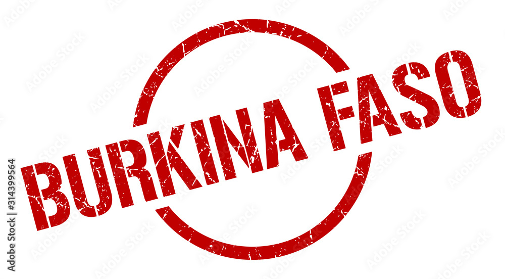 Burkina Faso stamp. Burkina Faso grunge round isolated sign Burkina Faso stamp. Burkina Faso grunge round isolated sign