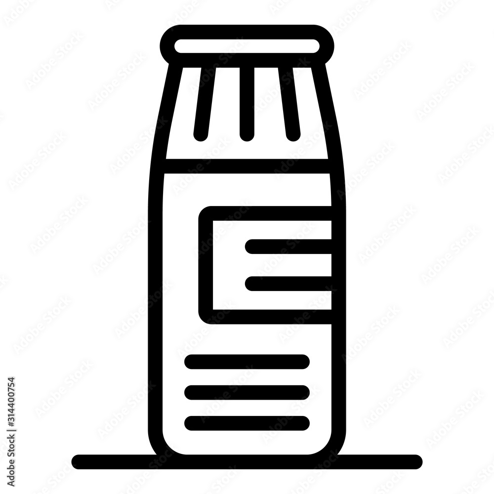 Bleach powder icon. Outline bleach powder vector icon for web design isolated on white background Bleach powder icon. Outline bleach powder vector icon for web design isolated on white background