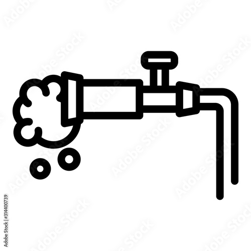 Water extinguish icon. Outline water extinguish vector icon for web design isolated on white background