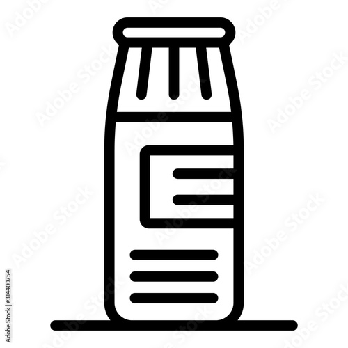 Bleach powder icon. Outline bleach powder vector icon for web design isolated on white background