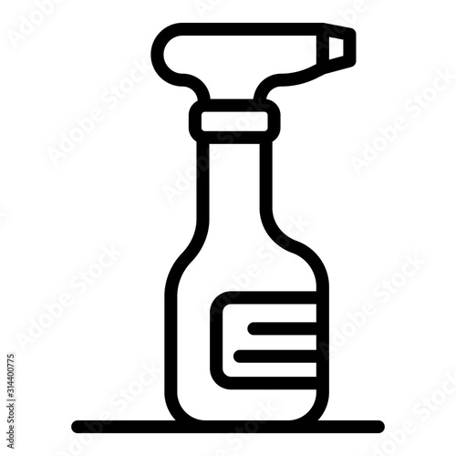 Cleaner spray icon. Outline cleaner spray vector icon for web design isolated on white background