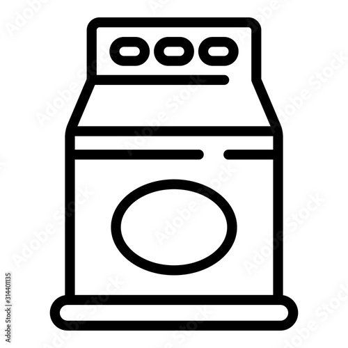 Domestic detergent package icon. Outline domestic detergent package vector icon for web design isolated on white background