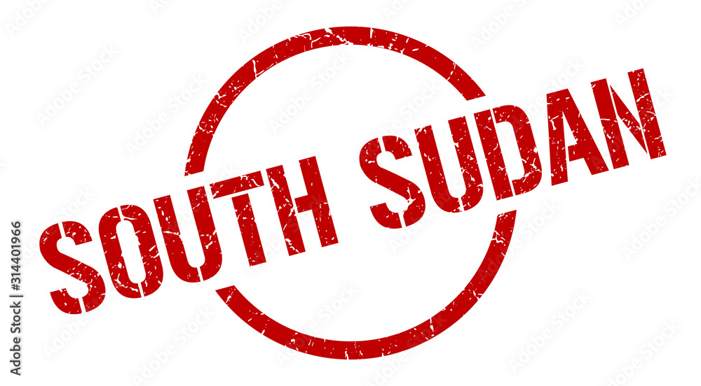 South Sudan stamp. South Sudan grunge round isolated sign South Sudan stamp. South Sudan grunge round isolated sign