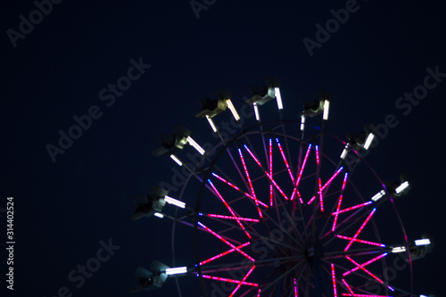 ferris wheel at night