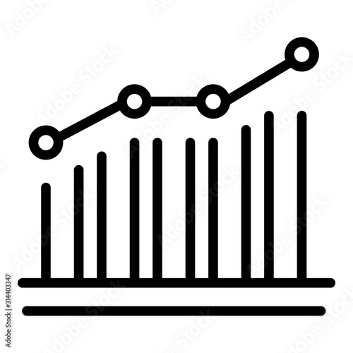 Credit score history icon. Outline credit score history vector icon for web design isolated on white background