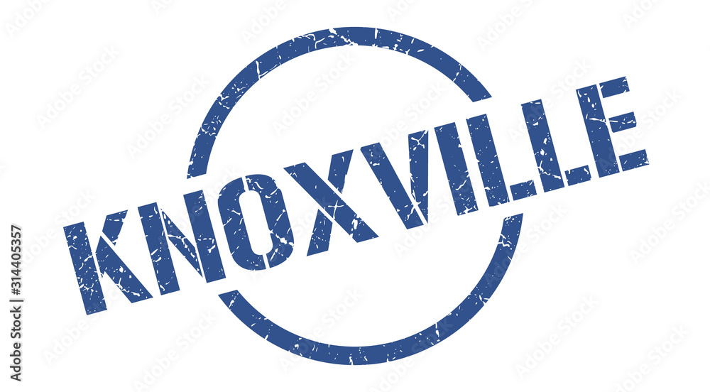 Knoxville stamp. Knoxville grunge round isolated sign Knoxville stamp. Knoxville grunge round isolated sign