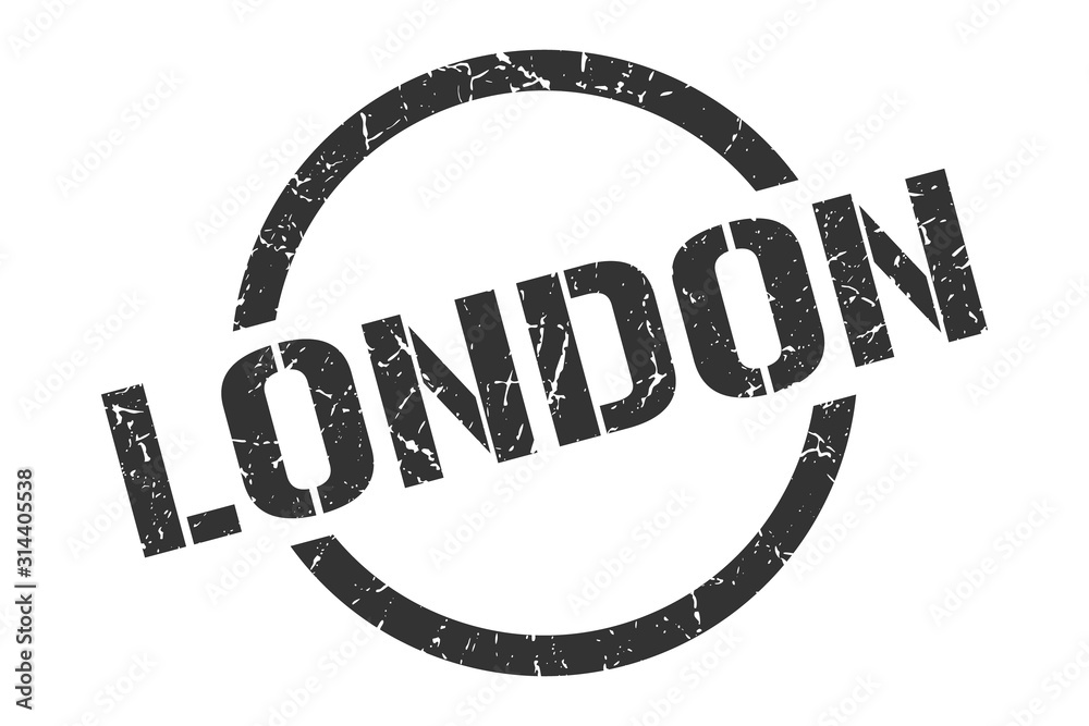 London stamp. London grunge round isolated sign London stamp. London grunge round isolated sign