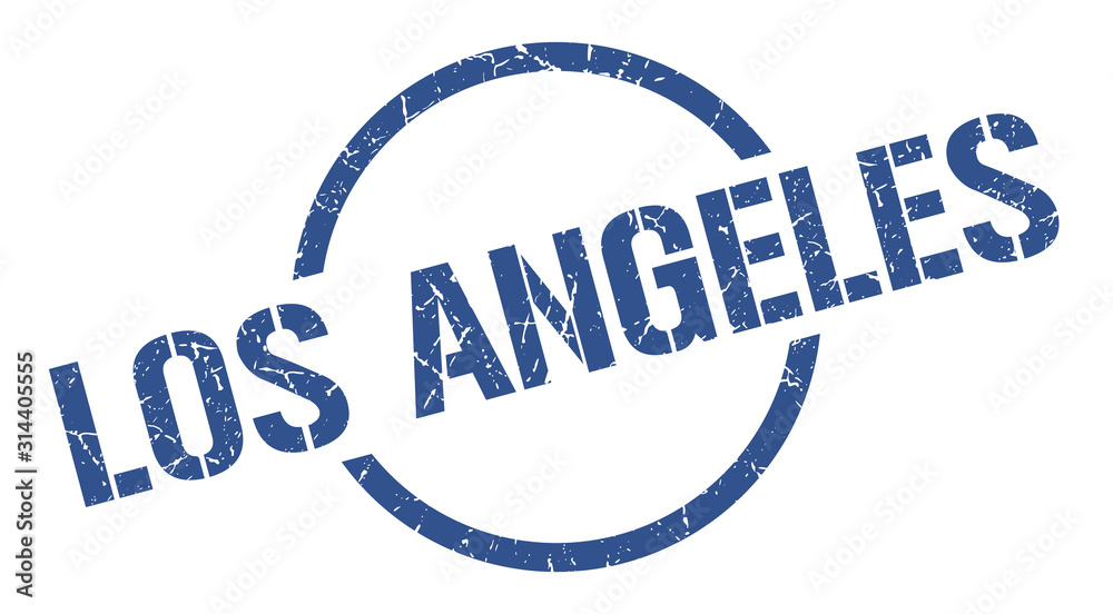 Los Angeles stamp. Los Angeles grunge round isolated sign Los Angeles stamp. Los Angeles grunge round isolated sign