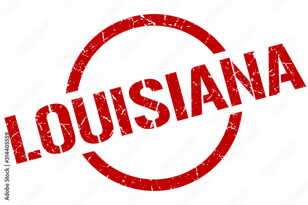 Louisiana stamp. Louisiana grunge round isolated sign Louisiana stamp. Louisiana grunge round isolated sign