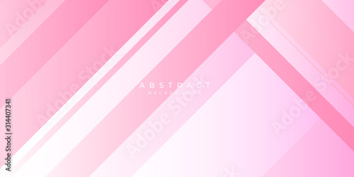 Pink white abstract background geometry shine and layer element vector for presentation design. Suit for business, corporate, institution, party, festive, seminar, and talks.