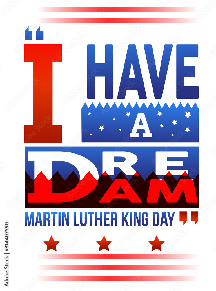 Happy martin luther king day background