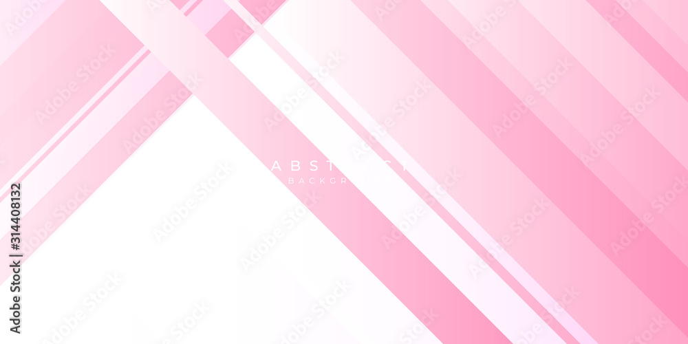 Pink white abstract background geometry shine and layer element vector for presentation design. Suit for business, corporate, institution, party, festive, seminar, and talks.