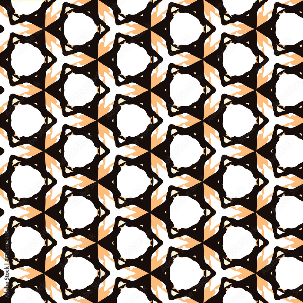 Abstract geometric pattern in ornamental style. Seamless desing texture for greeting card.