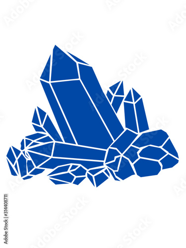 Blauer Kristall Clipart 