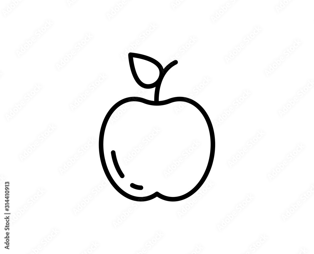Flat line icon Flat line icon