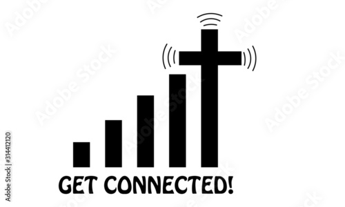Christian faith, typography for print or use as poster, card, flyer or T shirt