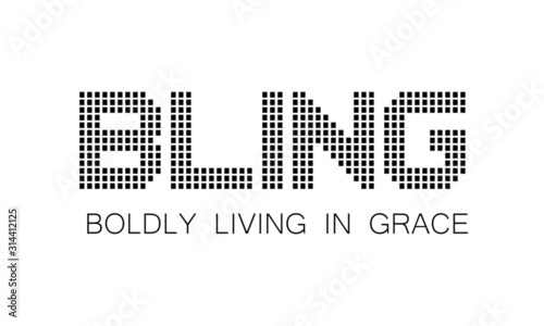 Slika na platnu Christian faith, typography for print or use as poster, card, flyer or T shirt