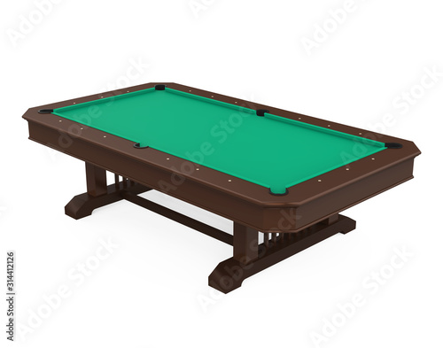 Billiard Table Isolated