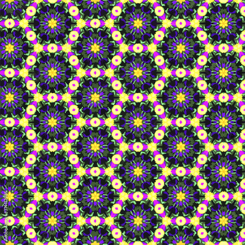 Abstract geometric pattern in ornamental style. Seamless desing texture for greeting card.