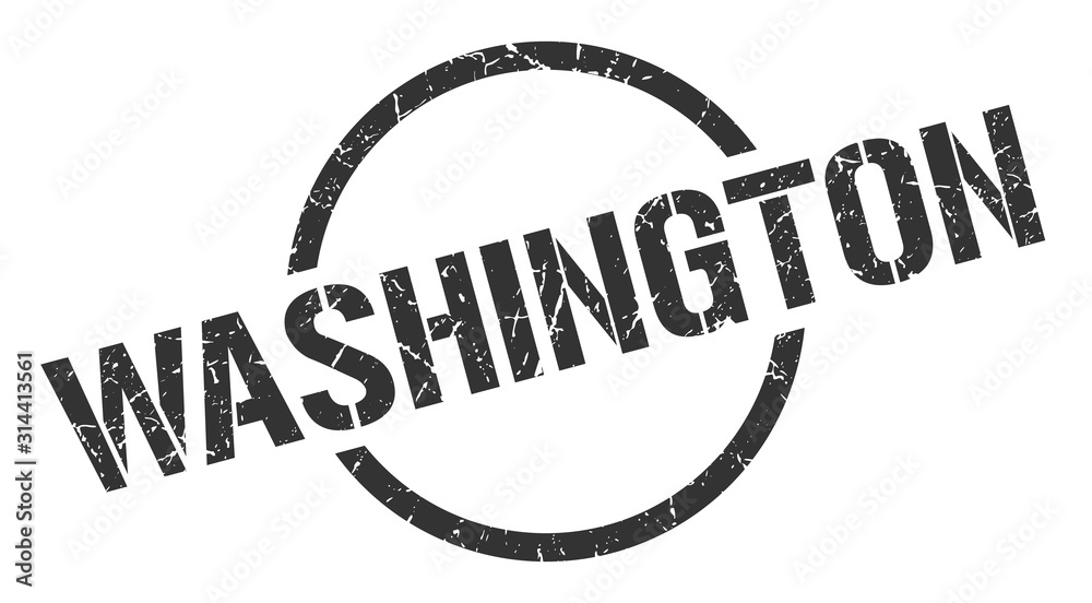 Washington stamp. Washington grunge round isolated sign Washington stamp. Washington grunge round isolated sign
