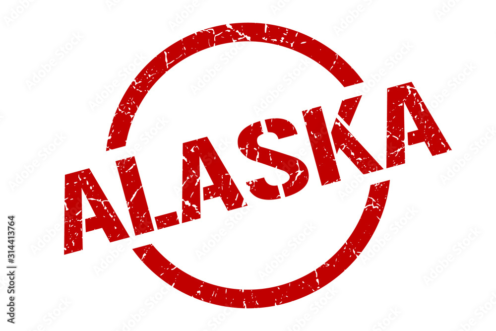 Alaska stamp. Alaska grunge round isolated sign Alaska stamp. Alaska grunge round isolated sign