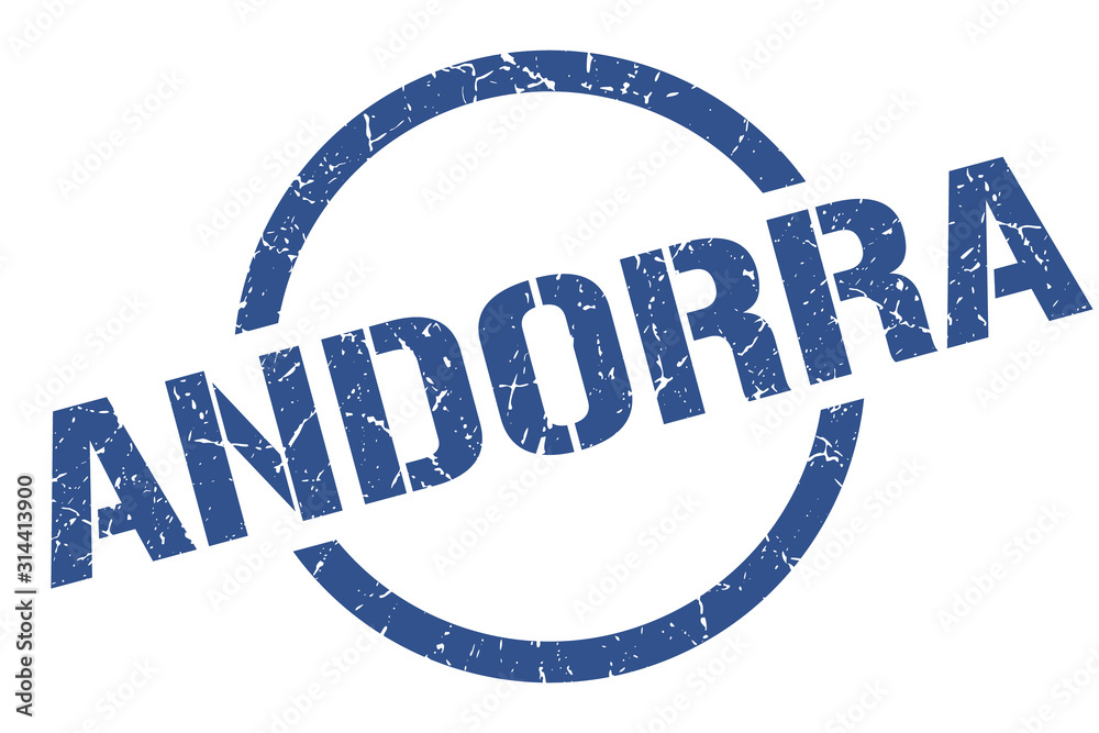 Andorra stamp. Andorra grunge round isolated sign Andorra stamp. Andorra grunge round isolated sign