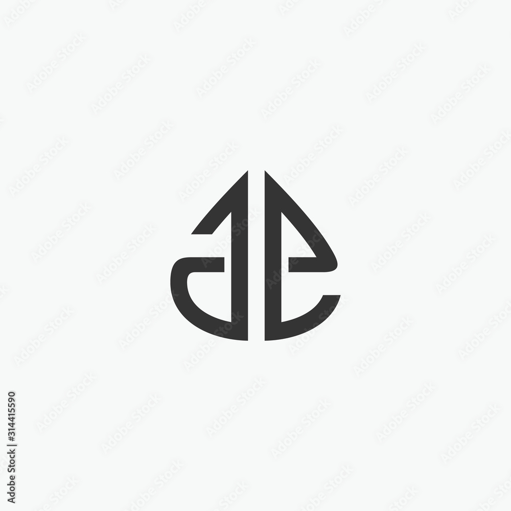 Letter A E with water drop logo icon design template elements. Water liquid drop logo Letter A E. Good to be used on Oil or Gas Company and or other luxury company -vector