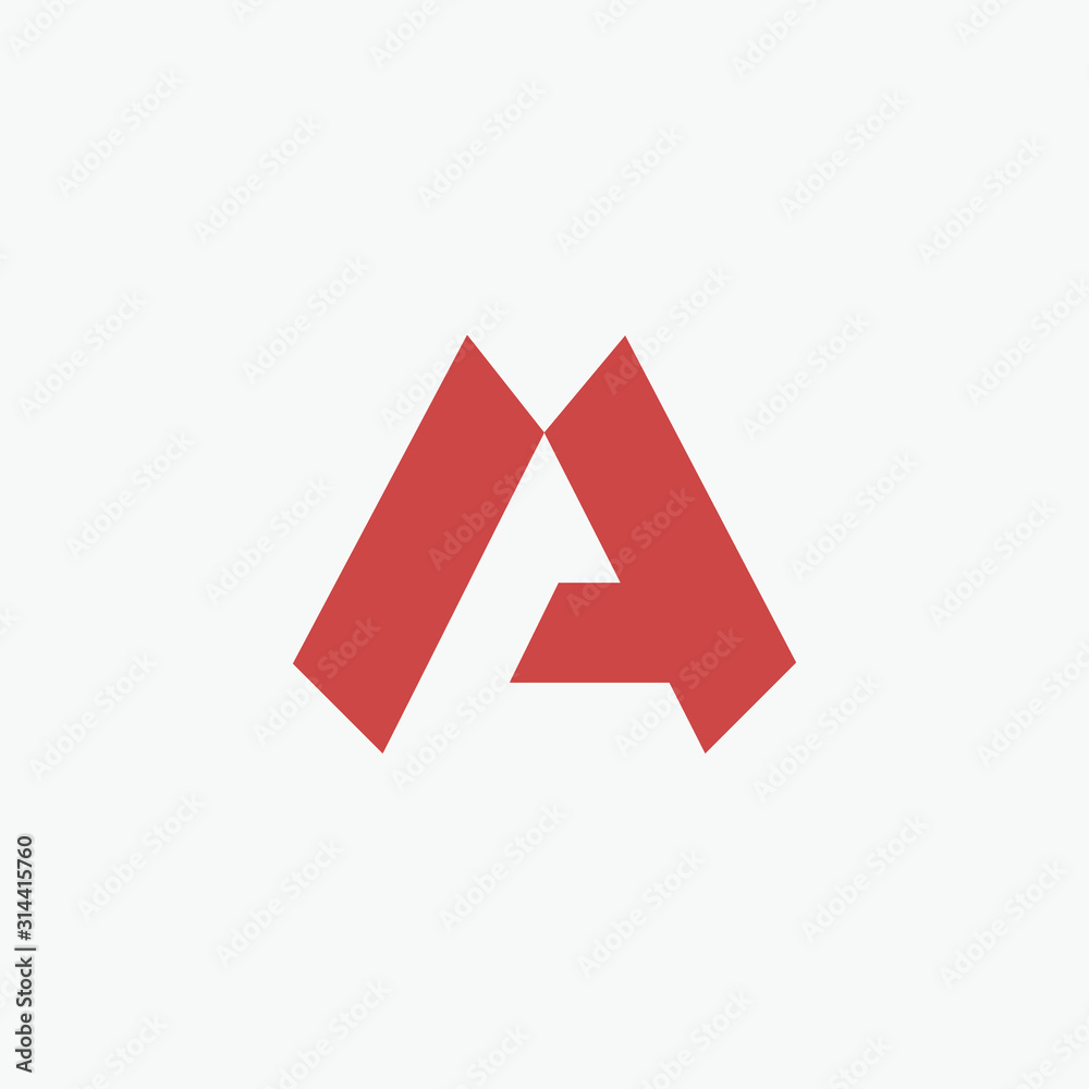 letter A C minimalist monogram. Abstract vector illustration. summit shape line design concept. Line creative symbol. Universal vector icon - vector letter A C minimalist monogram. Abstract vector illustration. summit shape line design concept. Line creative symbol. Universal vector icon - vector