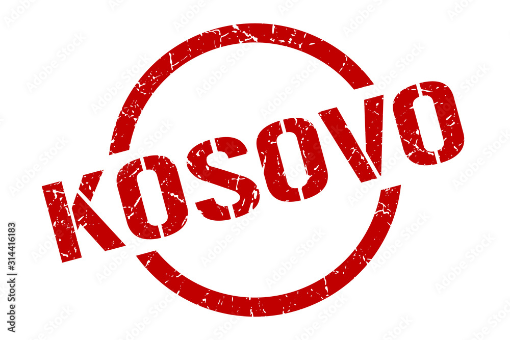 Kosovo stamp. Kosovo grunge round isolated sign Kosovo stamp. Kosovo grunge round isolated sign