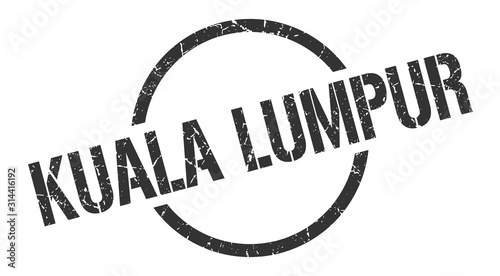 Photography Kuala Lumpur stamp. Kuala Lumpur grunge round isolated sign