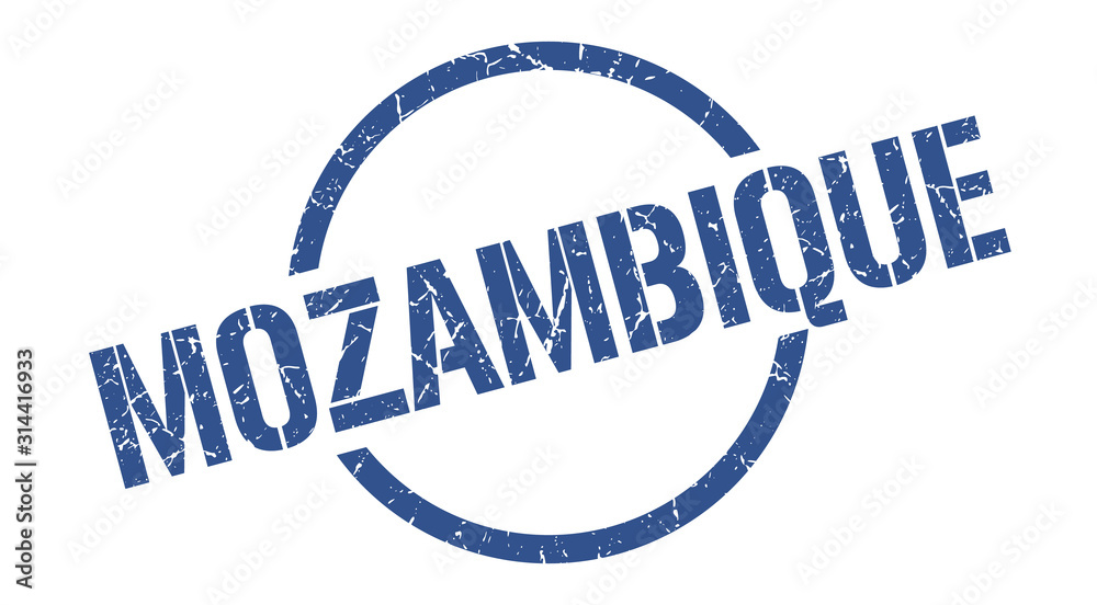 Mozambique stamp. Mozambique grunge round isolated sign