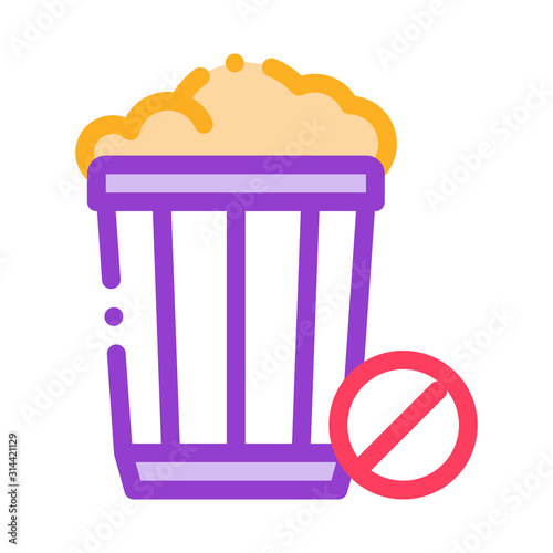 Trash Basket Icon Vector. Outline Trash Basket Sign. Isolated Contour Symbol Illustration