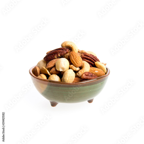 nuts or mix nuts on a background new.