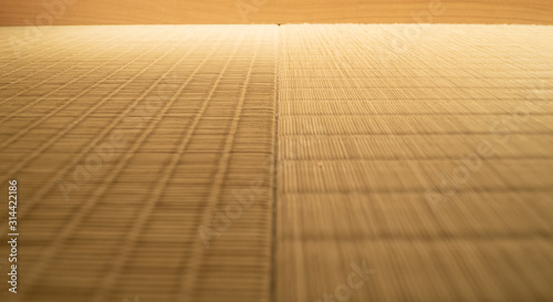 Canvas Print japanese tatami mat floor texture