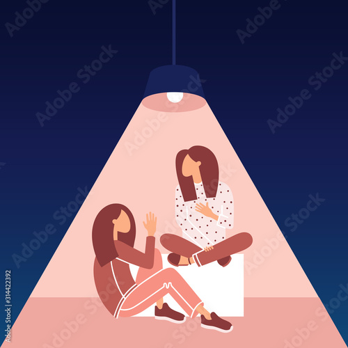 Relationships concept. Relationship problem and heartbreak vector