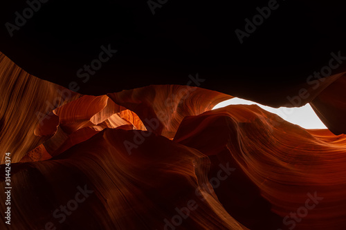 Antelope Canyon lights and rocks arizona usa