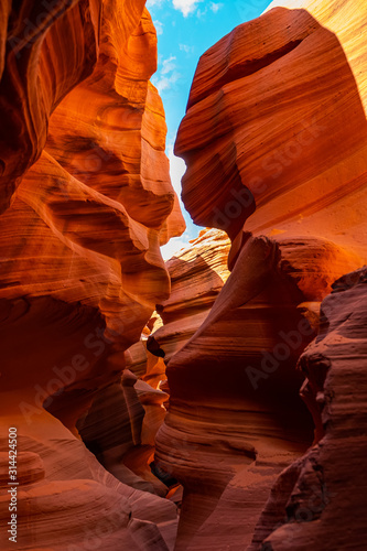 Antelope Canyon lights and rocks arizona usa