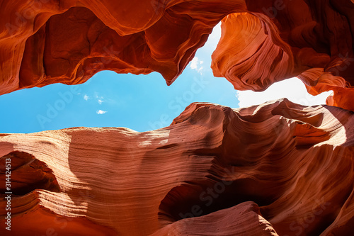 Antelope Canyon lights and rocks arizona usa