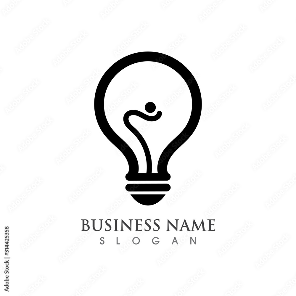 Light bulb creative Logo symbol vector template design Light bulb creative Logo symbol vector template design