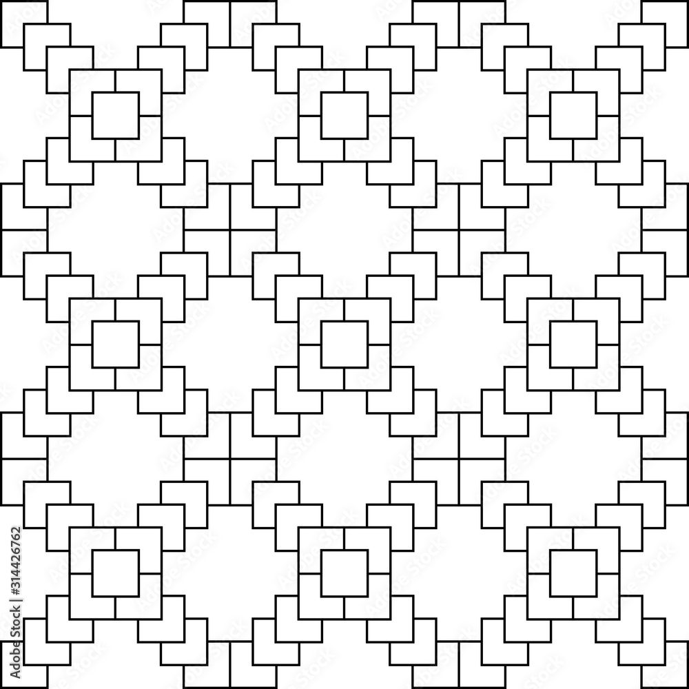 Fototapeta premium White x symbol repeat pattern background vector. Geometric cross sign on white background.