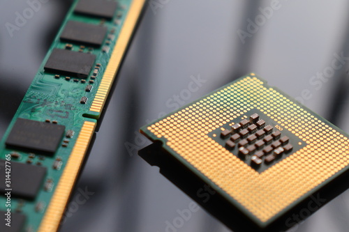 Computer RAM and processor 