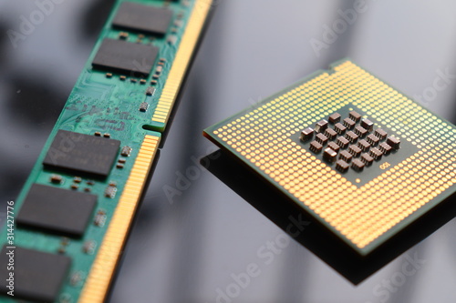 Computer RAM and processor 