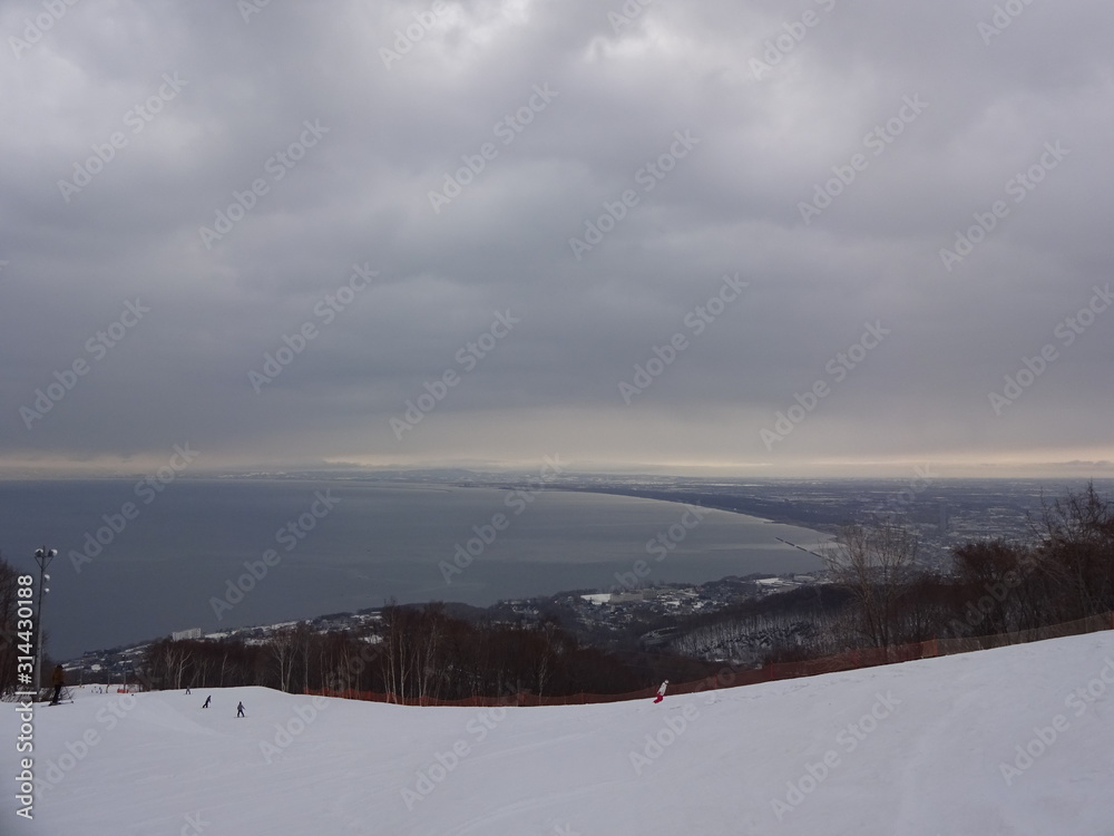 Ski resort in Sapporo, Japan